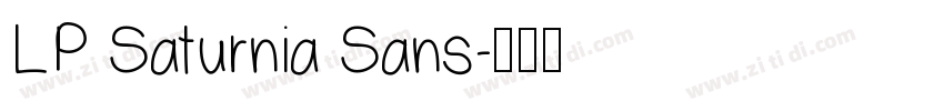 LP Saturnia Sans字体转换